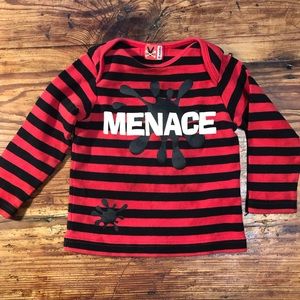 🌈💜No Sugar Added’ Menace Striped Shirt